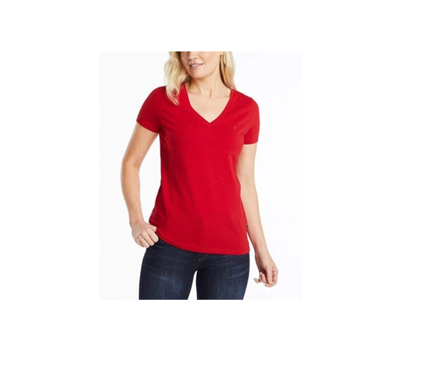 Nautica Logo V-Neck Short Sleeve T-Shirt